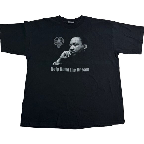 Martin Luther King Shirt Mens 3XL Black AFSCME Union Build the Dream - Picture 2 of 8